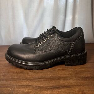 GBX Operator Chunky Shoes Men’s 10 M Leather Lace Up Vintage Y2K Biker Creeper